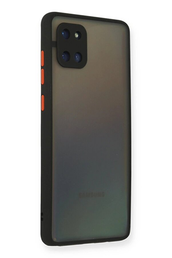 Samsung Galaxy A81 / Note 10 Li̇te Kılıf Montreal Si̇li̇kon Kapak - Si̇yah - Dropx5877-9321