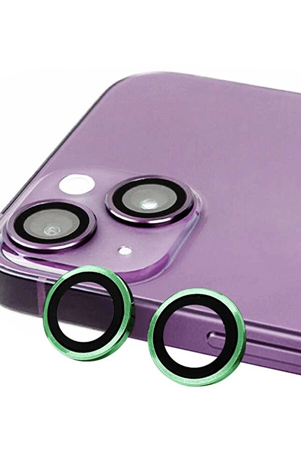 İphone 13 Mi̇ni̇ Raze Metal Kamera Lens - Yeşi̇l - Dropx7605-1383