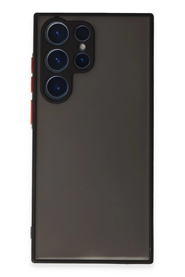 Samsung Galaxy S23 Ultra Kılıf Montreal Si̇li̇kon Kapak - Si̇yah - Dropx9938-5472