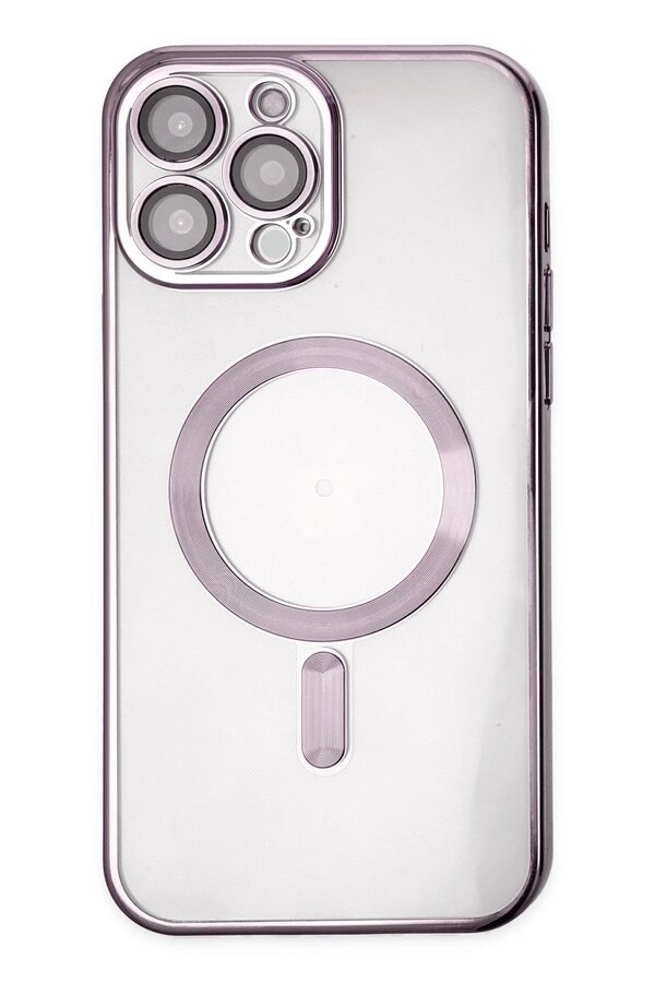 CepteToptan iPhone 13 Pro Max Kılıf Kross Magneticsafe Kapak - Mor - DROPX4530-6221