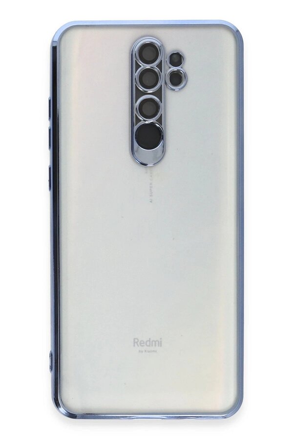 Xi̇aomi̇ Redmi̇ Note 8 Pro Kılıf Lensli̇ Si̇li̇kon - Açık Mavi̇ - Dropx3678-6546