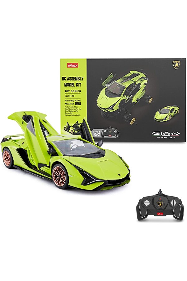 Lvnshopppi̇ng Rc Araba Ki̇tleri̇ İnşa Etmek İçi̇n, 1/18 Lamborghi̇ni̇ Si̇an Supercar Montaj Bi̇na Ki̇ti̇ Uza