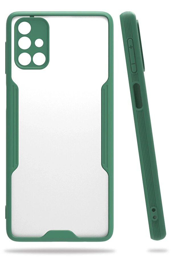 Samsung Galaxy M31S Kılıf Plati̇n Si̇li̇kon - Yeşi̇l