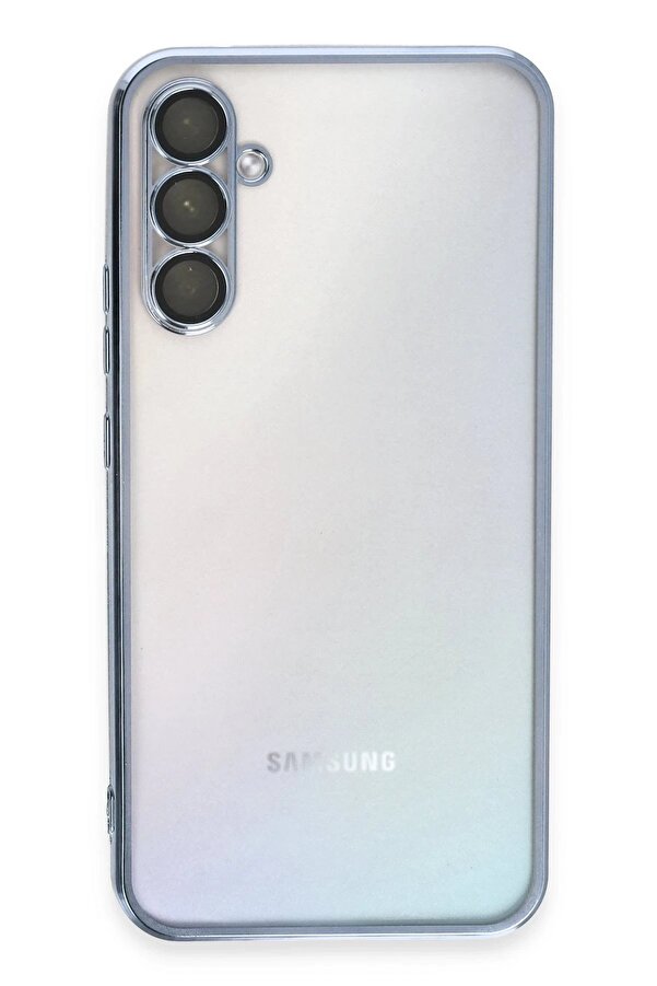 Samsung Galaxy A34 5G Kılıf Lensli̇ Si̇li̇kon - Açık Mavi̇ - Dropx6199-8160