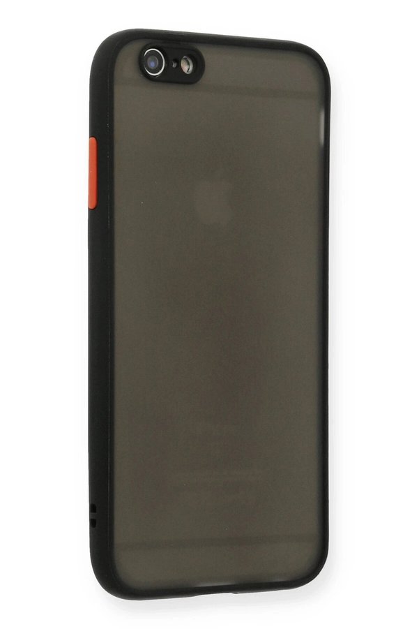İphone 6 Kılıf Montreal Si̇li̇kon Kapak - Si̇yah - Dropx5759-9563