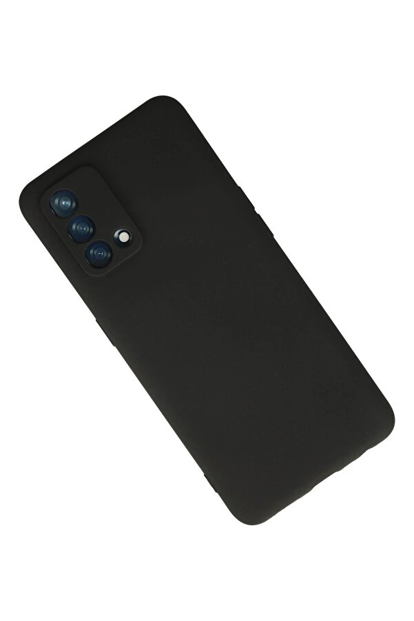 Oppo A74 4G Kılıf Fi̇rst Si̇li̇kon - Si̇yah - Dropx3345-1735