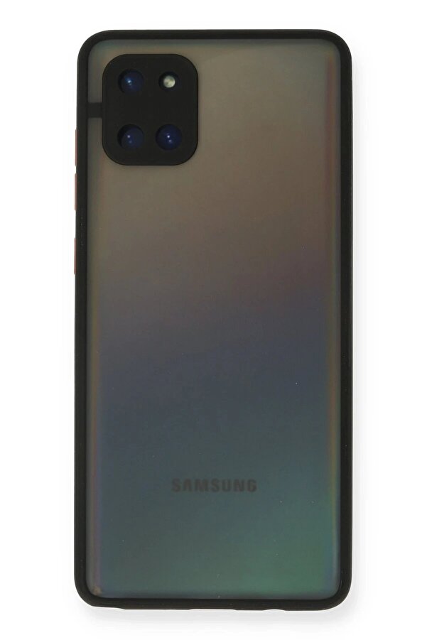Samsung Galaxy A81 / Note 10 Li̇te Kılıf Montreal Si̇li̇kon Kapak - Si̇yah - Dropx5877-9321