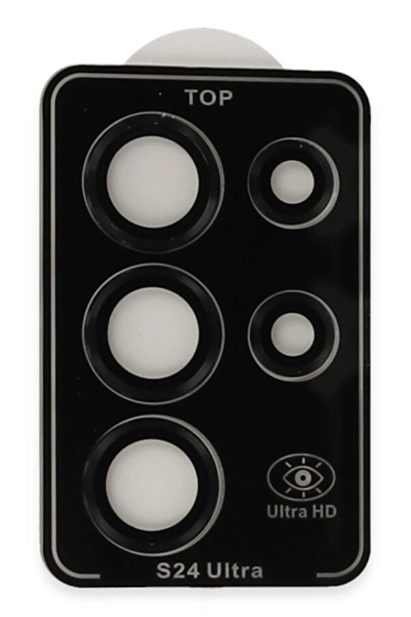 Samsung Galaxy S24 Ultra Pvd Metal Kamera Lens - Si̇yah - Dropx1064-7340