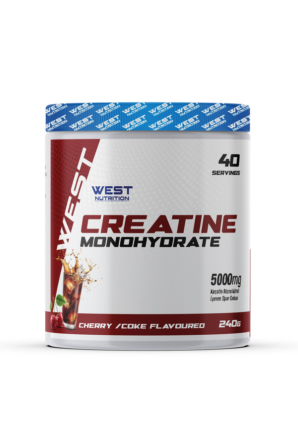 West Nutrition Kreatin Monohidrat 240 Gr 40 Servis Vişne Kola Aromalı