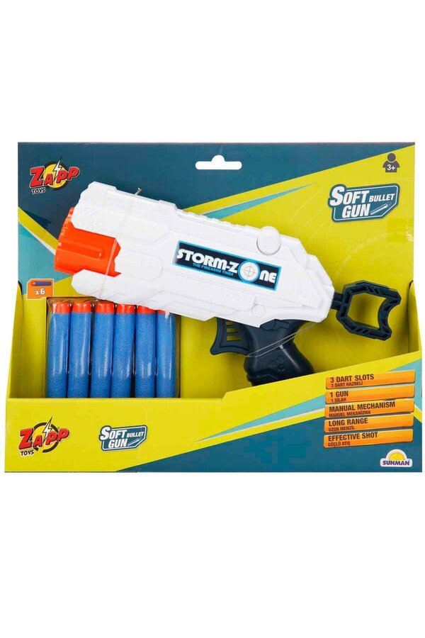 2712 Zapp 6 Mermi̇li̇ Sünger Dart Atan Si̇lah -Sunman