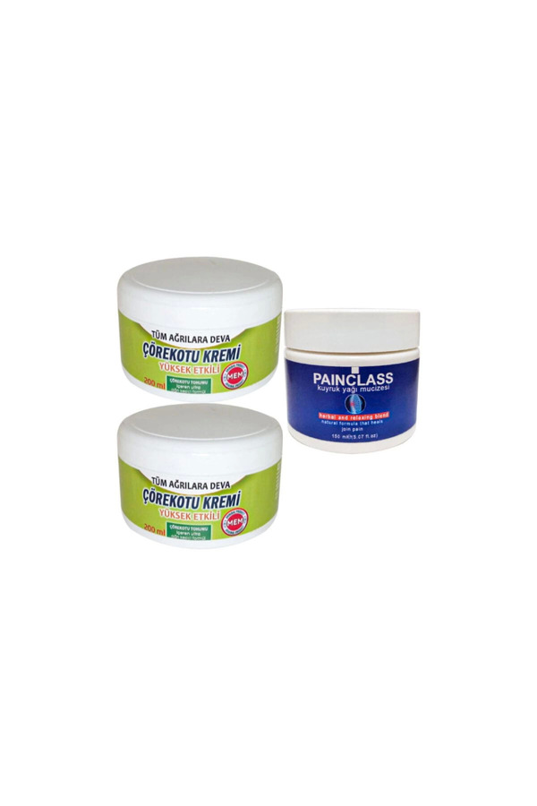 Adoi̇l Çörek Otu Kremi̇ Xl Boy 2X200 Ml +150 Ml Kuyruk Yağı Kremi̇ Pai̇nclass
