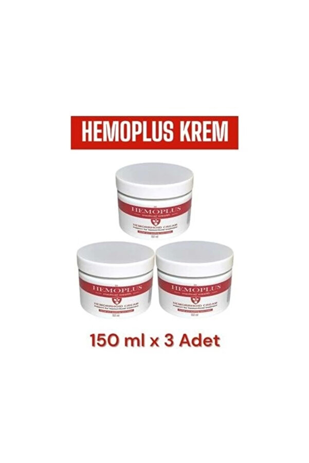 Hemoplus Rahatlatma Bakım Kremi̇ 150 Ml X 3 Adet