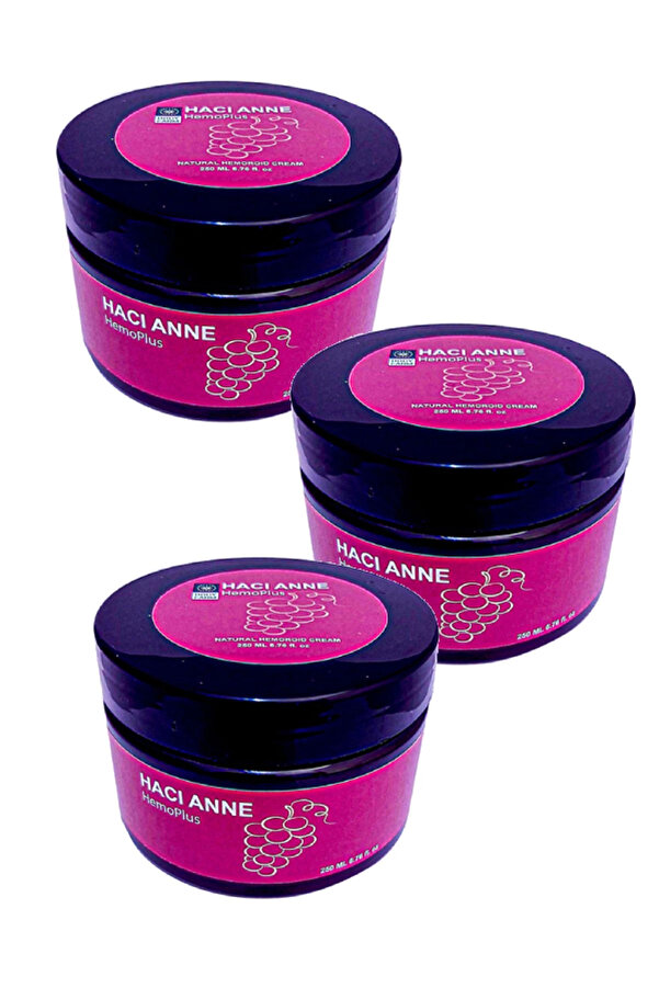 Hacı Anne Hemoplus Doğal Onarım Kremi̇ 250 Ml X 3 Adet