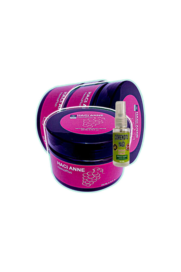 Hacı Anne 3X200 Ml Rahatlatıcı Kremi̇+30 Ml Çörek Otu Yağı İle