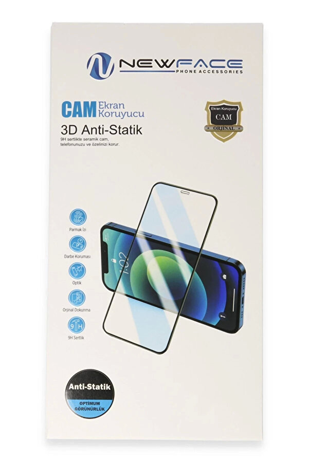 Bfs Xi̇aomi̇ Redmi̇ 10C 3D Anti̇stati̇k Cam Ekran Koruyucu