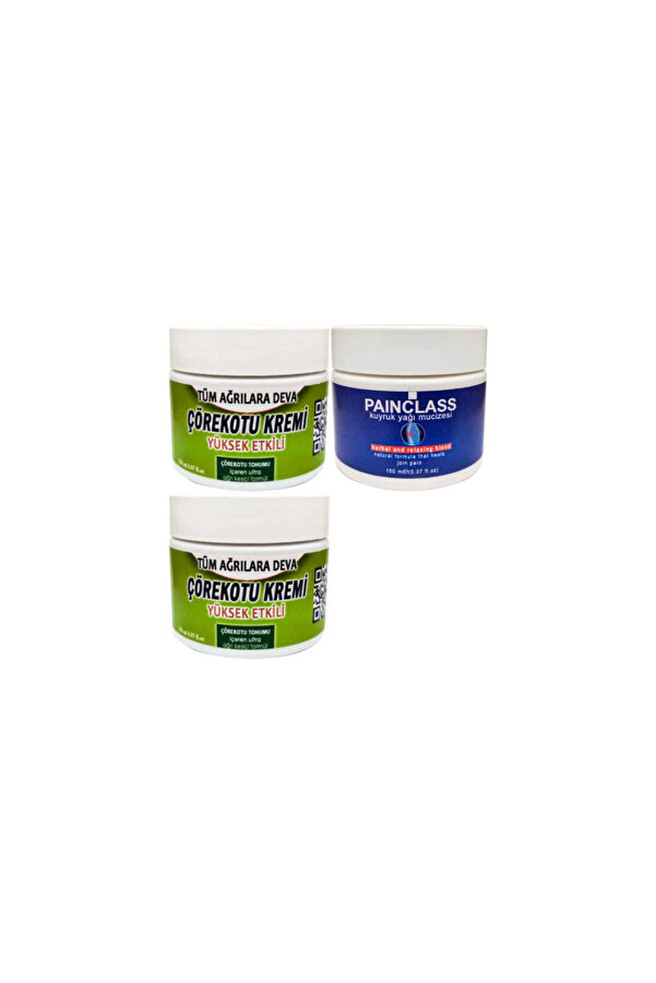 Çörek Otu Kremi̇ Orta Boy 2X 100 Ml - Pai̇nclass 150 Ml Kuıyruk Yağı Kremi̇