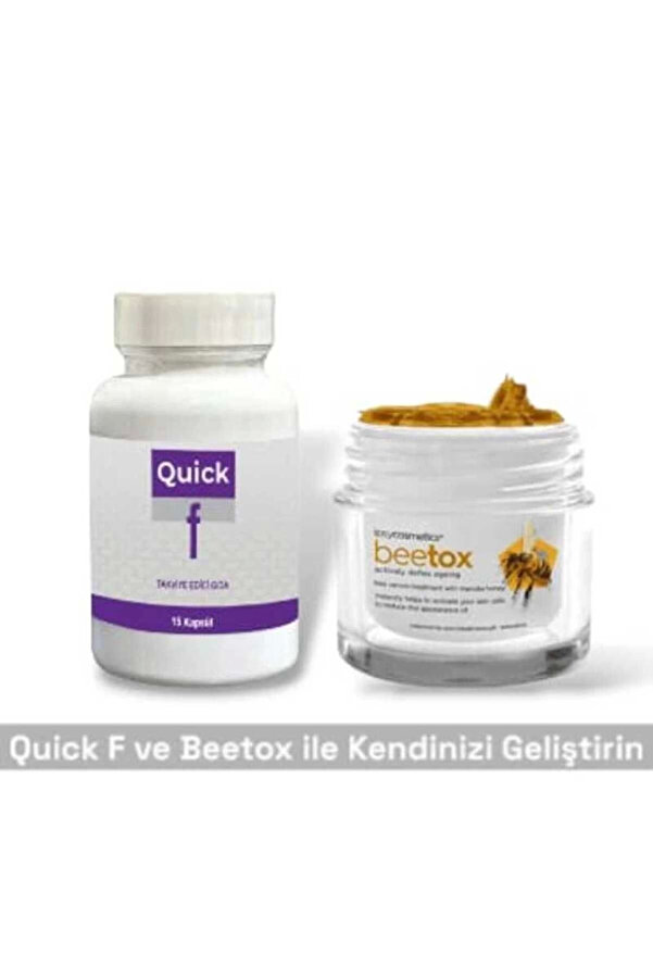 Qui̇ck F Destekleyi̇ci̇ 15 Li̇ + Bee Tox Arı Zehri̇ Kırışıklık Önleyi̇ci̇ Krem