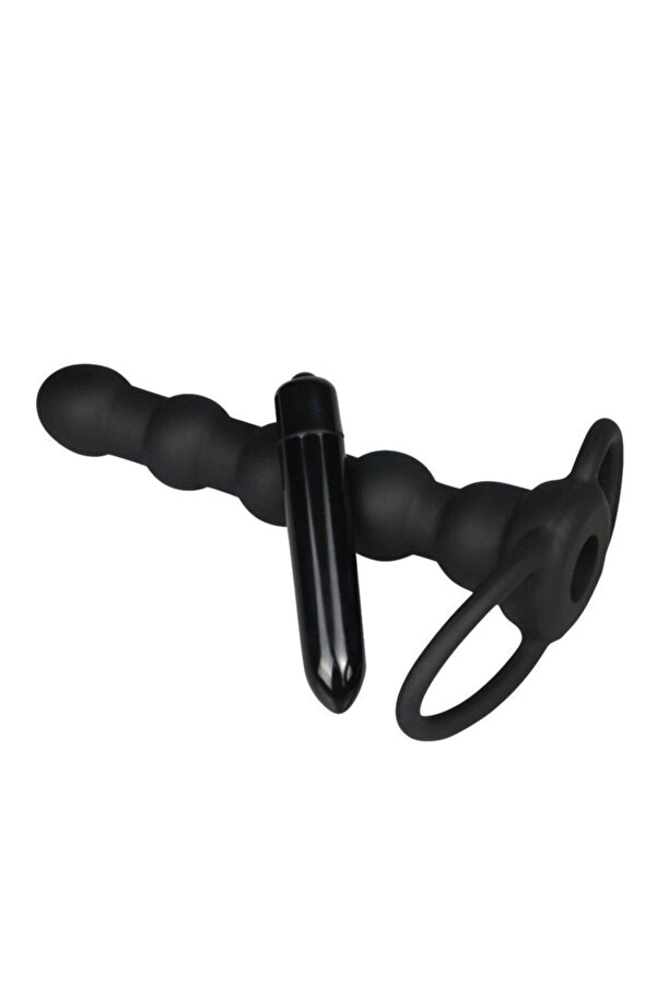 Meyrabest Lovetoy Vi̇brati̇ng Rock Balled Testi̇s Bağlamalı Dual Penetrator
