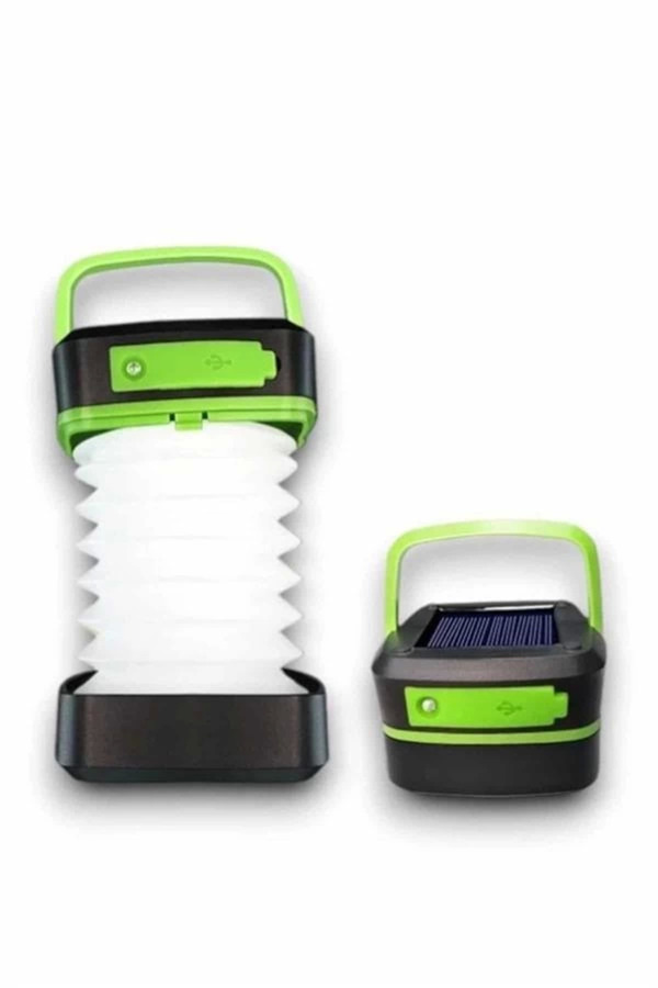 Kamp Feneri̇ Lambası Solar Güneş Enerji̇ Portati̇f Işıldak Şarjlı