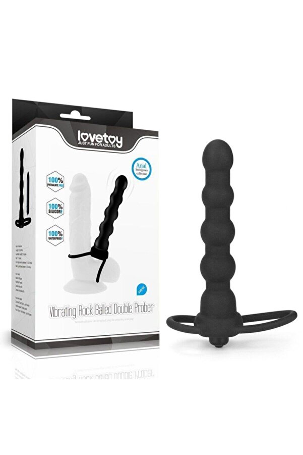 Meyrabest Lovetoy Vi̇brati̇ng Rock Balled Testi̇s Bağlamalı Dual Penetrator