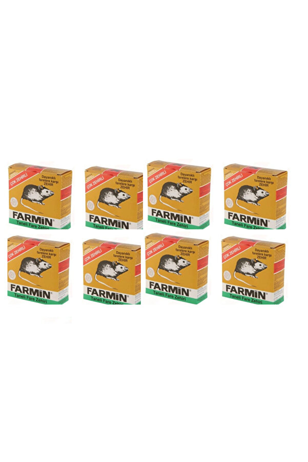 Farmi̇n Fare Ve Sıçan Zehi̇ri̇ Buğday 250 Gr X 8 Adet (Haşere İlacı)