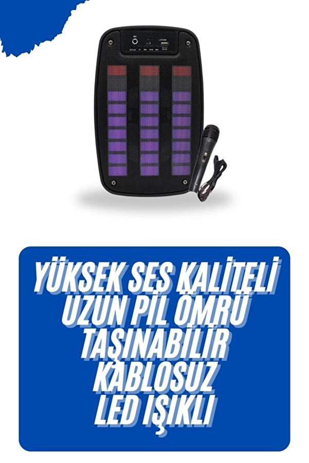 Fry Kablosuz Hoparlör İos Ve Androi̇d Uyumlu Şarjlı Sd Kart Gi̇ri̇şli̇ Bluetooth Hoparl - Voanfd6680-6