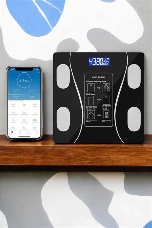 Ponna Tartı Baskül Dijital Elektronik Tartı Vücut Analiz Wifi Akıllı Yağ Ölçer