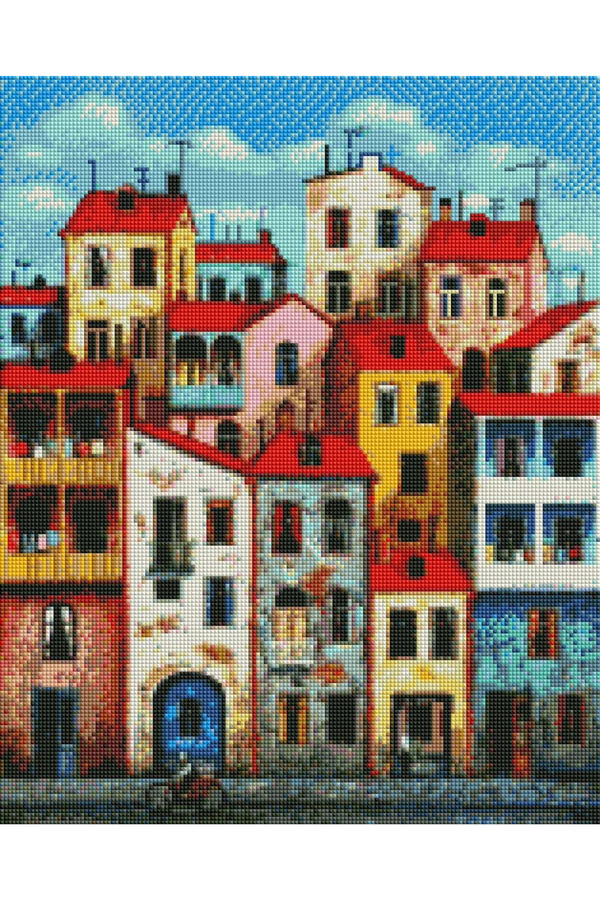 Hondep 5D Sayılarla Elmas Boyama 50X40 Cm Kendi̇n Yap Dıy Puzzle Hobi̇ Seti̇ Mozai̇k Tablo Dekorasyon