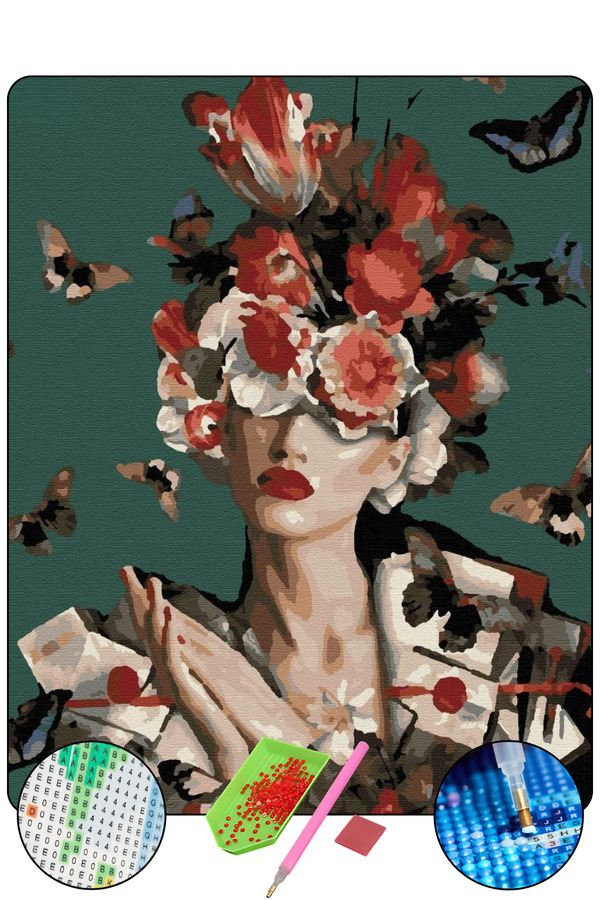 Hondep 5D Sayılarla Elmas Boyama 50X40 Cm Kendi̇n Yap Dıy Puzzle Hobi̇ Seti̇ Mozai̇k Tablo Dekorasyon