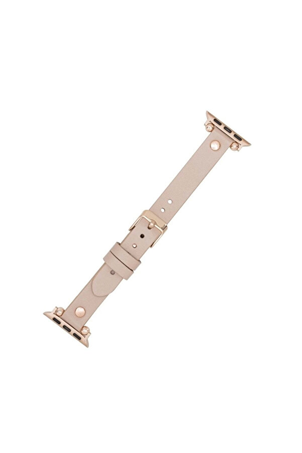 Apple Watch Uyumlu Deri̇ Kordon 38-40-41Mm Rg Nu1 Pembe