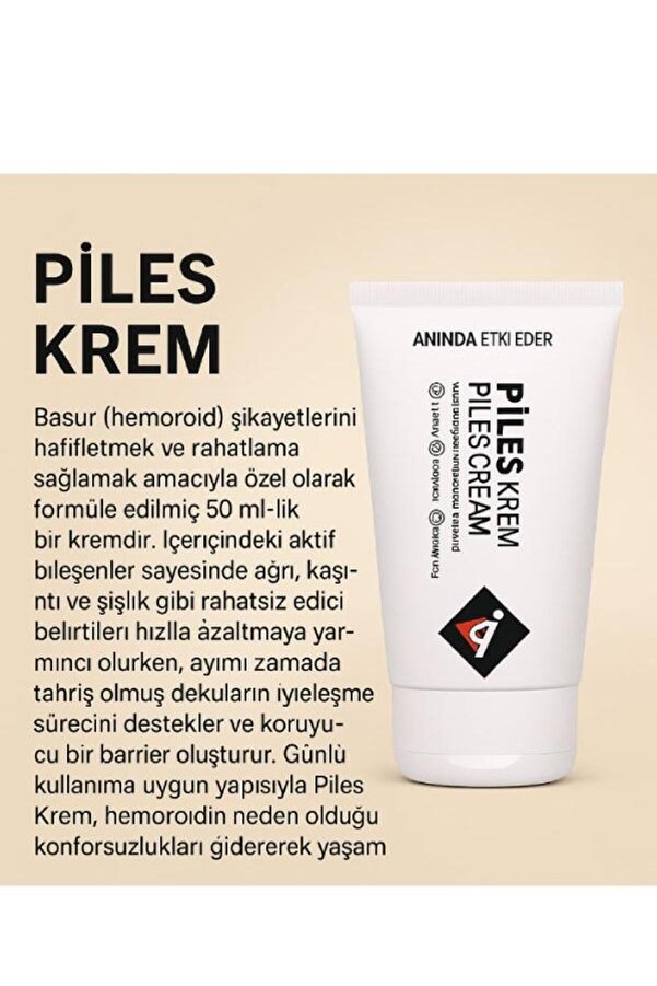 Pi̇les Rahatlamanız İçi̇n Yeni̇ Formüllü Çözümünüz Bakım Kremi̇ 50 Ml X 2 Adet