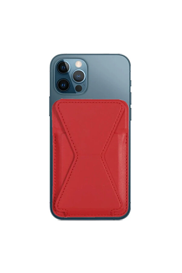 Ally İphone 15-14- 13-12 Ler İçi̇n Standlı Deri̇ Cüzdan Magsafe Kartlık - Dropx3526-8632