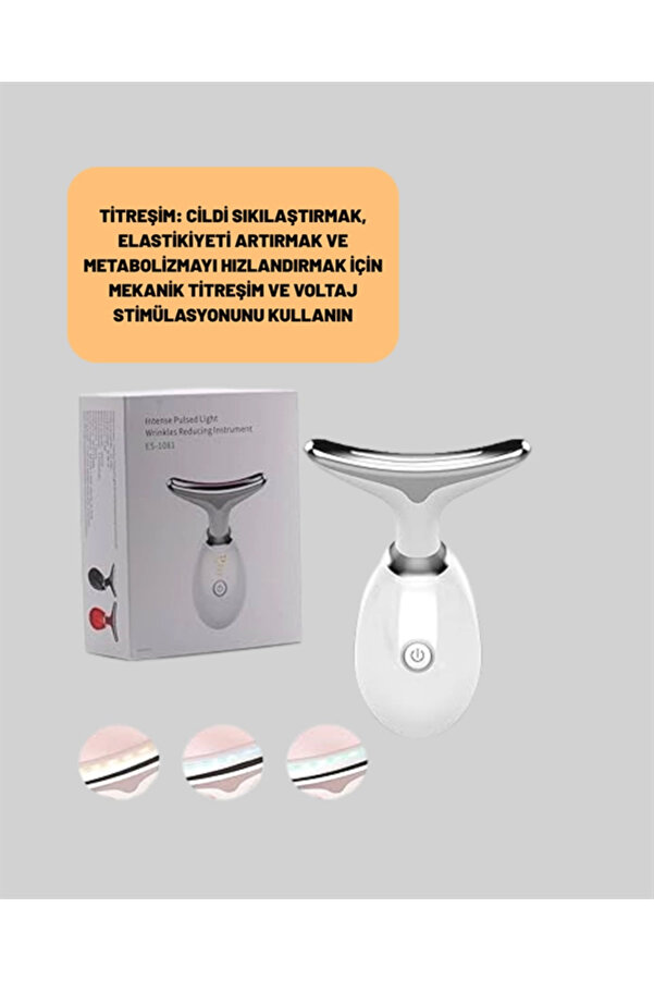 3 Modlu Boyun Ve Yüz Bakım Ci̇hazı – Ems, Temi̇zleme, Sıcak Masaj Ve Renkli̇ Işık Terapi̇ Özelli̇kli̇