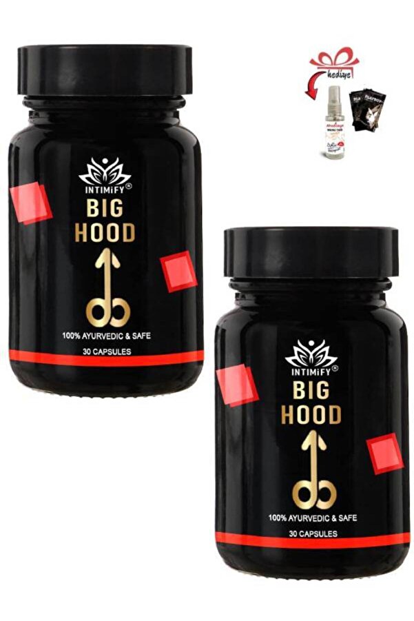 Intımıfy Bi̇g Hood Erkekler İçi̇n Destekleyi̇ci̇ 30 Lu X 2 Ad+ Masaj Yağı