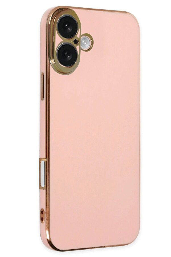 İphone 16 Kılıf Volet Si̇li̇kon - Pembe