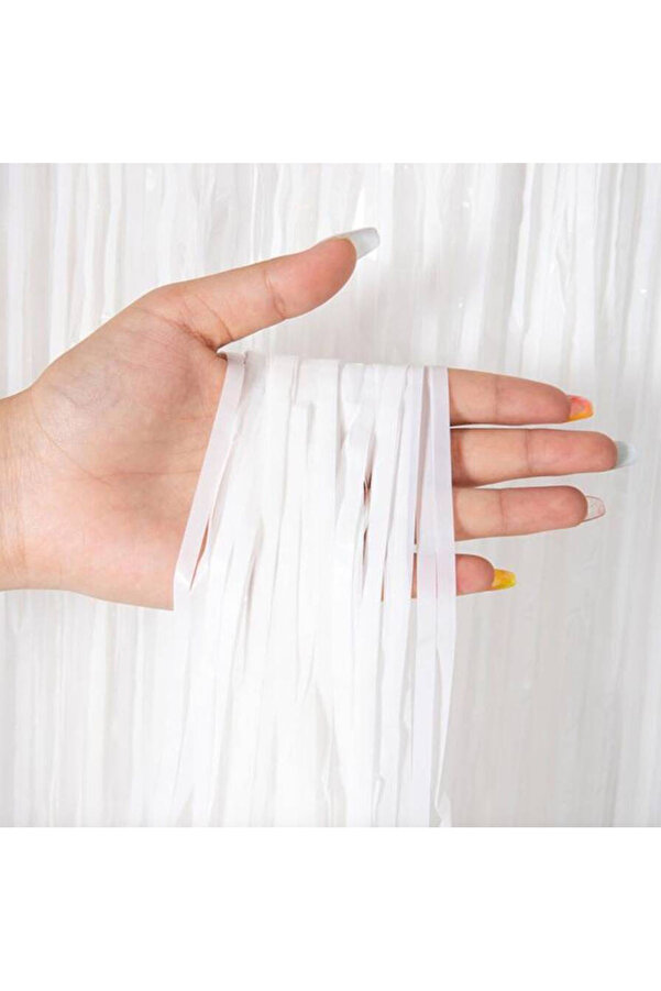 Ethab Ti̇caret Soft Beyaz Renk Duvar Ve Kapı Perdesi̇