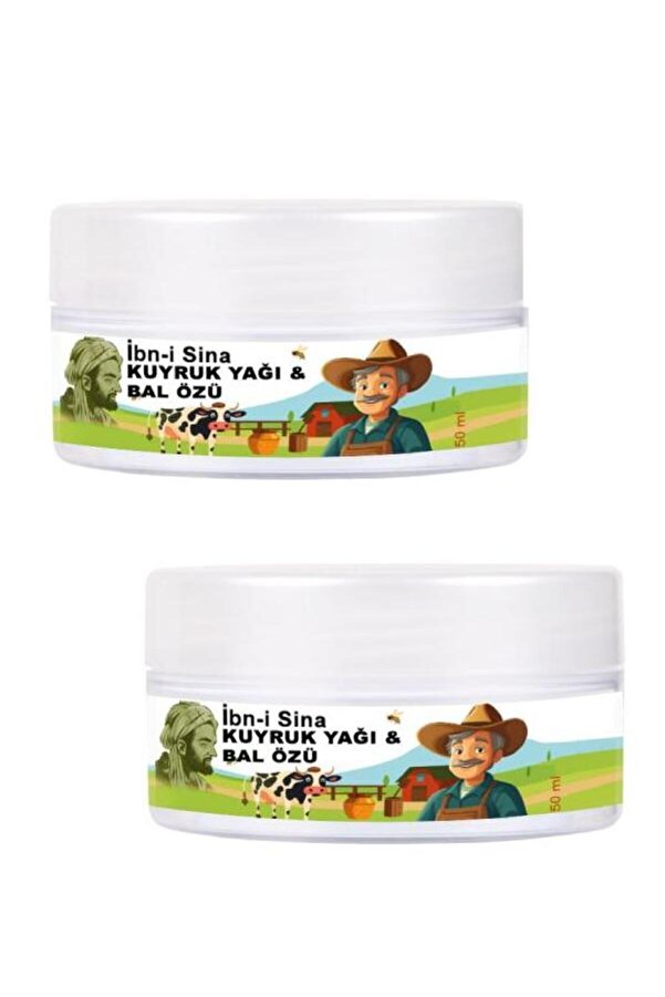 İbn-İ Si̇na Vücudunuza Teski̇n Edi̇ci̇ Kuyruk Yağı&Bal Özü Bakım Kremi̇ 50 Ml X 2 Ad + Çörek Otu Yağ İle
