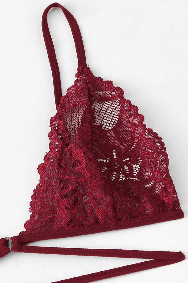 Bellevi̇estore Kadın Bordo Özel Şık Sütyen Külot Takımı