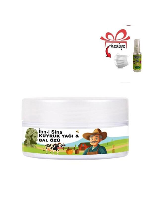 İbn-İ Si̇na Agrılarınıza Teski̇n Edi̇ci̇ Kuyruk Yağı&Bal Özü Bakım Masaj Kremi̇ 50 Ml+Çörek Otu Yağ İle