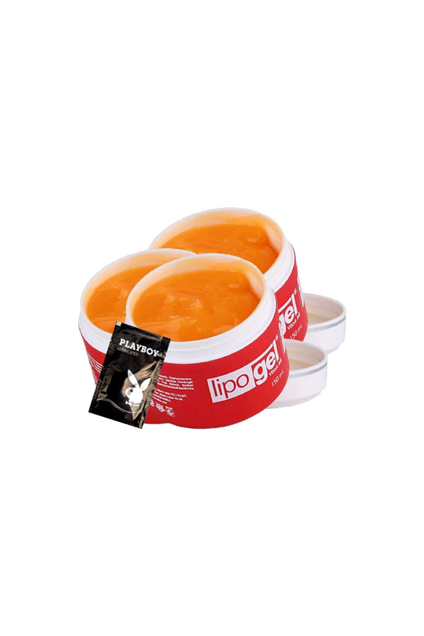 Li̇pogel Yağ Parçalayıcı Sıkılaştırıcı Masaj Bakım Jeli̇ 3X150 Ml + 1 Ad Jel İle