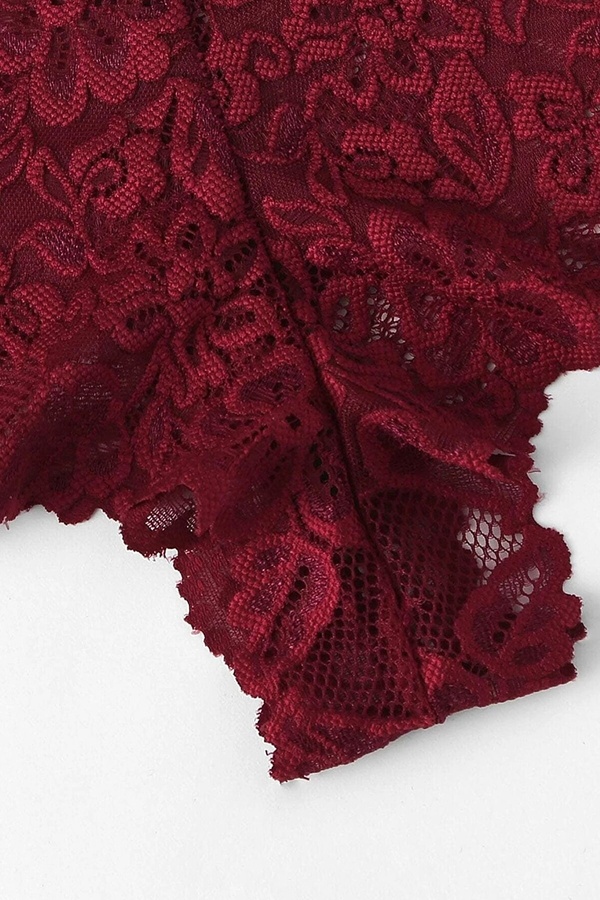 Bellevi̇estore Kadın Bordo Özel Şık Sütyen Külot Takımı