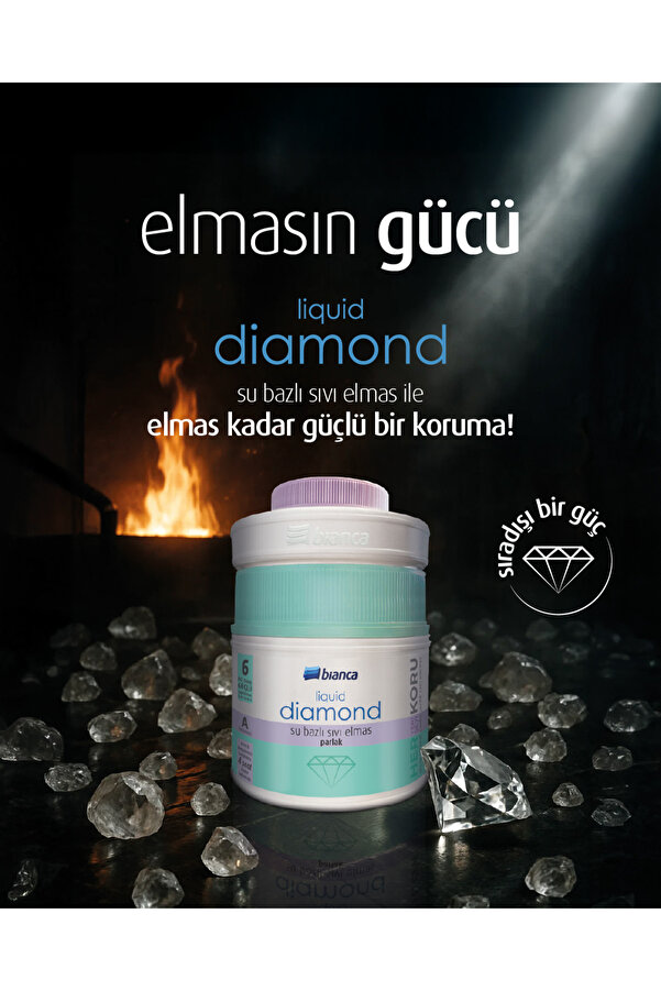 Stella Set 1 Lt - Beyaz Boya + Bi̇anca Si̇yah Mermer Effekt Sprey + Bi̇anca Di̇amond Sıvı Elmas Parlak