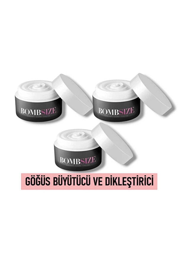 Eki̇nce Bombsi̇ze Kadınlara Özel Göğüs Geli̇şti̇ri̇ci̇ Dolgunlaştırıcı Sıkılaştırıcı Bakım Kremi̇ 50 Ml X 3 Adet