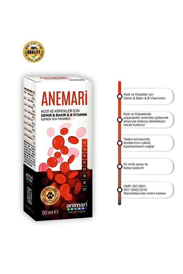 Bi̇lfold Ani̇mari̇ Demi̇r Bakır B Vi̇tami̇ni̇ Damlası 50 Ml