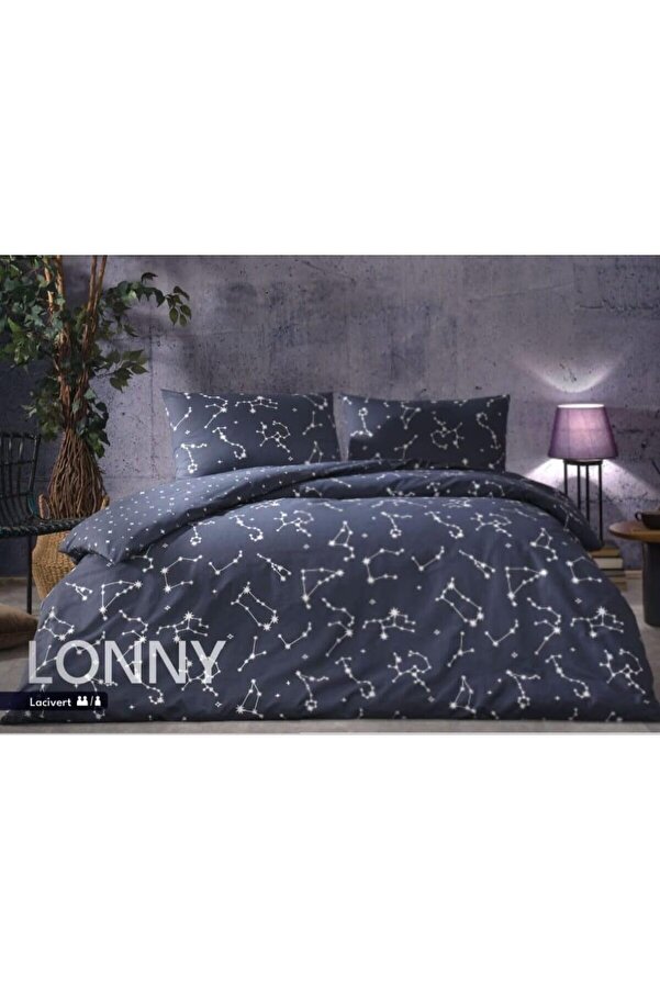 Snshop Lonny Ranforce Çi̇ft Ki̇şi̇li̇k Nevresi̇m Takımı Laci̇vert 467437