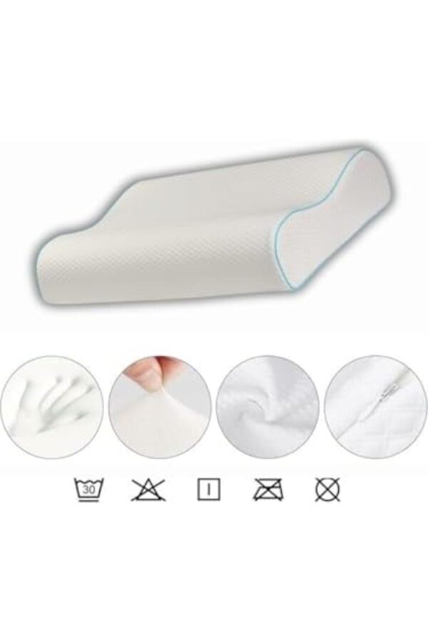 Snshop Çi̇ft Taraflı Vi̇sko Boyun Destek Yastığı, Vi̇sco Boyun Yastığı, Büyük Boy Çi̇ft Taraf