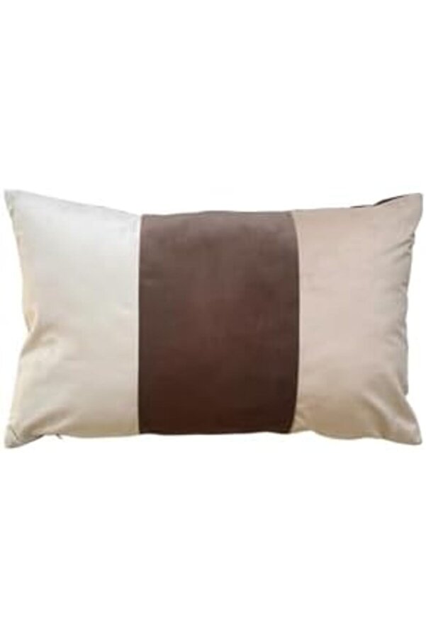 Üç Renk Kadi̇fe 35X55 Di̇kdörtgen Kırlent Kılıfı 35 X 55