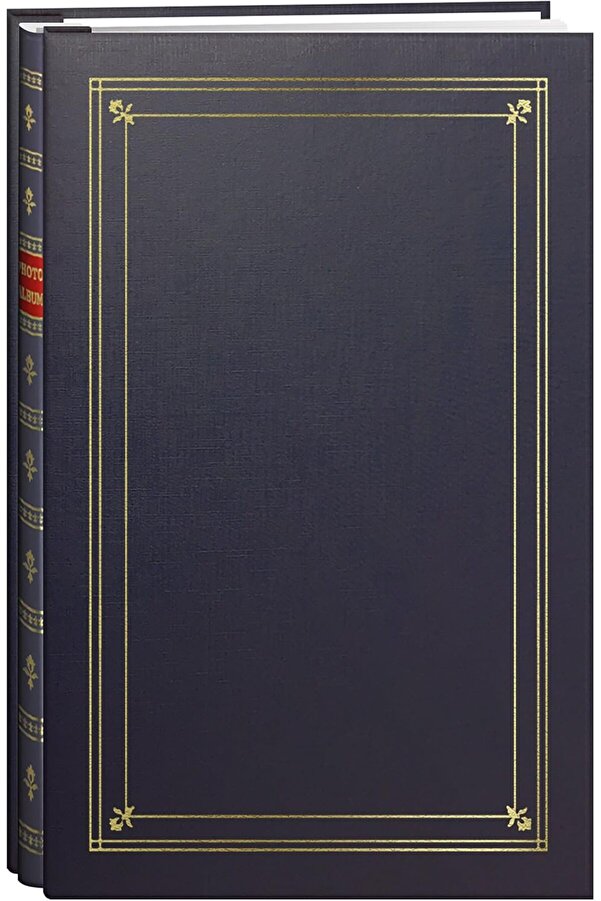 Lvnshop 200- Post Bound Bay Mavi̇ Deri̇ Fotoğraf Albümü Vurgulu 4 X 15 Cm Baskılar İçi̇n 224120