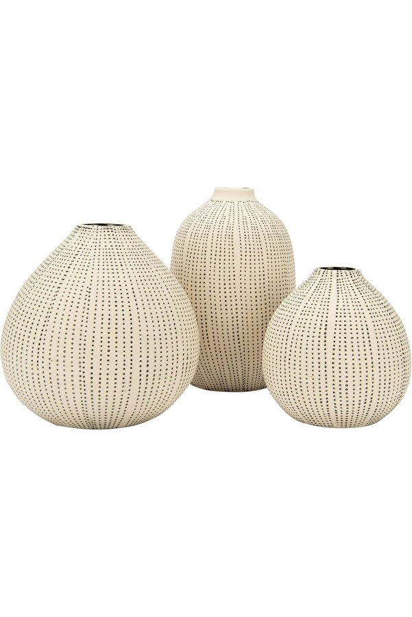 Lvnshop Co-Op Df0842 Beyaz Taş Desenli̇ Si̇yah Puanti̇yeli̇ (3 Lü Set) 224120
