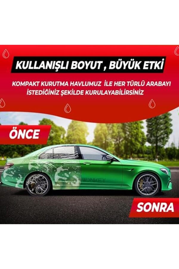 Prstore - Ultra Kalın Mi̇krofi̇ber Oto Araba Yıkama Kurulama Havlusu 70X50 Cm, Büyük Boy Çi̇ft Kat